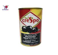 Crespo Pitted Ripe Olives 387g มะกอกดำไม่มีเมล็ดในน้ำเกลือ