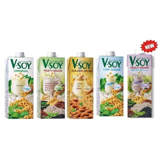 VSoy Soya Bean Milk 1L Lazada