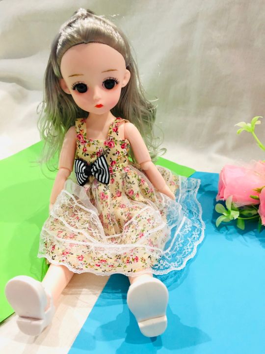 ตุ๊กตาบาร์บี้-น่ารักตาโต-baby-doll-ตาแก้ว-สูง-29-เซนติเมตร