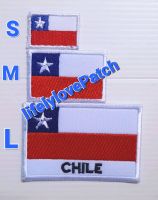 ธงChili ธงชิลี ธงชาติ อาร์มธง  ธงยุโรป South America Patch Europe Flags Asia Iron Patch ตัวรีดติดเสื้อ ตัวรีดติดกระเป๋า ตัวรีดติดหมวก