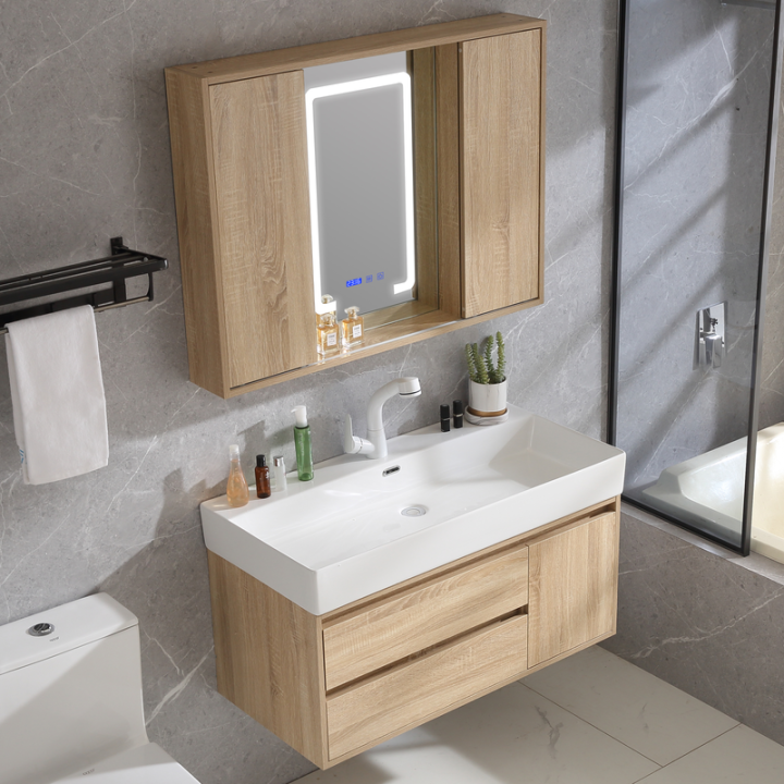 Smart Bathroom Cabinet Combination Hidden Feng Shui Mirror Cabinet ...