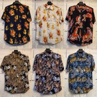 เสื้อเชิ้ตลายเสือ hawaii ไซส์ m l xl 2xl 3xl 4xl เนื้อผ้าเรยอน?%ผ้านิ่มสวมใส่สบายไม่ร้อน ใส่ได้ทั้งชายและหญิง