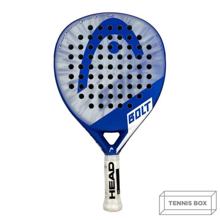 Padel Racket Head Bolt 2023 สี น้ำเงิน ขาว หนัก 360 กรัม ไม้พาเดล