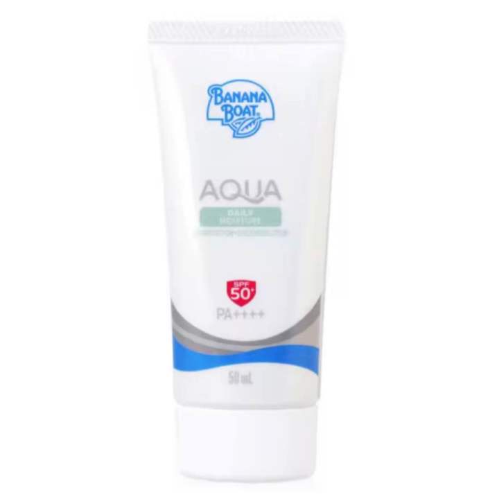 Banana Boat Aqua Daily Moisture UV Protection SunscreenLotion SPF50+/PA++++  50ml  ครีมกันแดดสูตรสำหรับใช้เป็นประจำทุกวัน