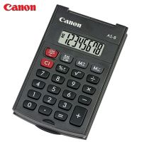 เครื่องคิดเลข 8 หลัก สีดำ CANON รุ่น AS-8  จอ LCD สำหรับพกพา  พับได้