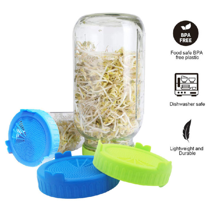 Stainless Steel Sprouting Lid Sprouter Jar Top Sprout Tool Mesh Nursery
