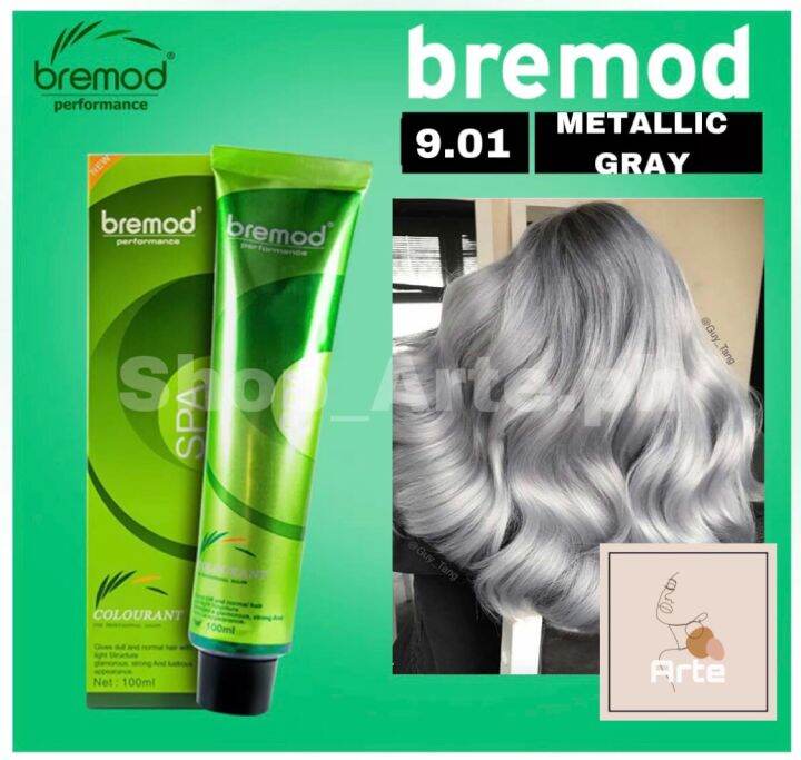 BREMOD 9.01 METALLIC GRAY Hair Colorant Set Lazada PH