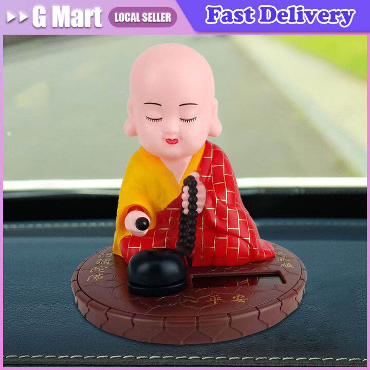 ⭐【LazTop Seller】Buddhist Monk Dolls Figurines Statues Car Dash Board