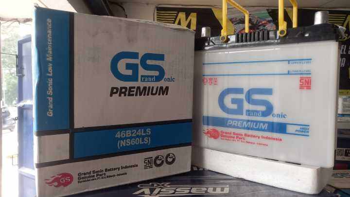 Aki mobil toyota yaris GS ns60ls aki basah 12v45ah 46b24ls | Lazada