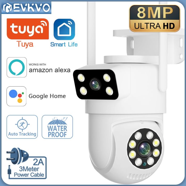 EVKVO Tuya Smart Life Security Camera, 3MP HD Wireless Video Surveillance  Camera For Home Security Monitor, With 2.4Ghz & 5Ghz WiFi, Pan/Tilt 360° Vie