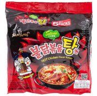 Samyang ซัมยัง ราเม็งกึ่งสำเร็จรูป รสสตูว์ไก่ สูตรเผ็ด 145 กรัม ( 5 ซอง )