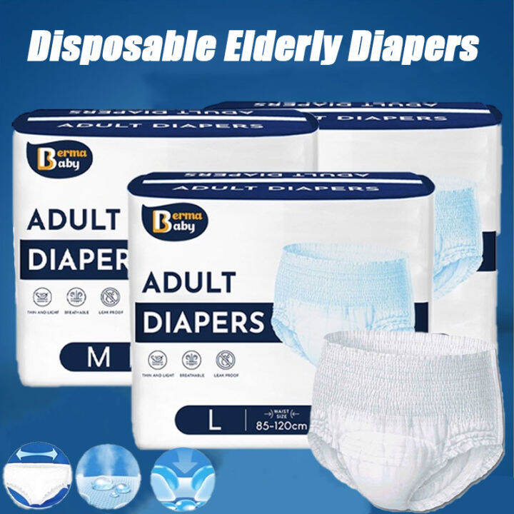 Adult Diaper Pull Up Breathe Pants Diapers Unisex Quickly Aabsorb