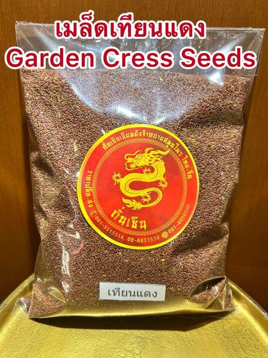 เมล็ดเทียนแดง-garden-cress-seeds-เทียนแดง-เมล็ดเทียนแดงบรรจุ1โลราคา140บาท