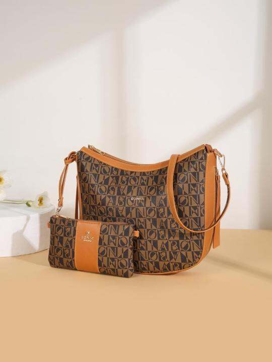 (premium Quality)Bonia_Bag 2 in 1 Lazada