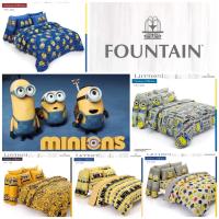 Minions : FOUNTAIN ผ้านวม (สำหรับเตียงเดี่ยว/เตียงคู่) ⛔ไม่มีชุดผ้าปู⛔ : เครื่องนอนฟาวน์เทน รุ่นลายการ์ตูน-มินเนี่ยน (Despicable Me)?ลิขสิทธิ์แท้จากโรงงาน 100% “Fountain Licensed Collection”