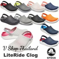 Crocs LiteRide Clog (50 colours Available To Choose &amp; Fastest Delivery) จัดส่งไวจัดส่งทุกวัน รองเท้าหัวโต รองเท้าแตะแบบลำลองมีสายรัดซน รองเท้าเพื่อสุขภาพ รองเท้านิ่มๆ รองเท้าเบา  รองเท้าผู้หญิง รองเท้าผู้ชาย  Womens Shoes Mens Shoes sandals