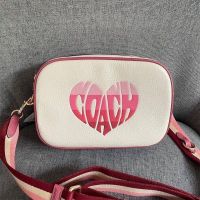 CA072 Heart Print Mini Jamie Women Sling Camera Bag✅?%(Outlet)ถ่ายจากสินค้าจริง