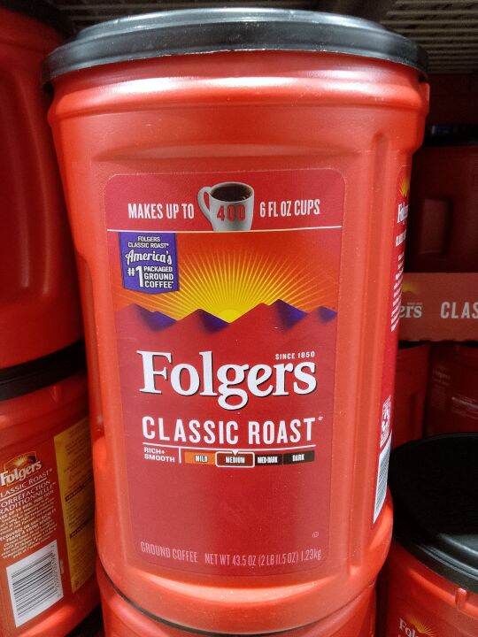 Folgers Classic Roast Medium Ground Coffee 1.23kg | Lazada PH