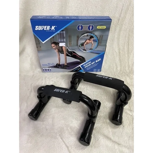 Super K Plastic PushUp Bar 俯卧撑架 SFT6593 Maximum LoadBearing 90KG Lazada