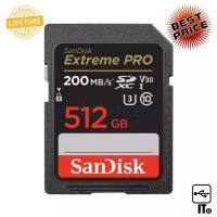 512GB SD Card SANDISK Extreme PRO SDSDXXY-512G-GN4IN (170MB,s) ประกัน LT. การ์ดหน่วยความจำ เมมโมรี่การ์ด sdcard เอสดี การ์ด ของแท้ เอสดีการ์ด เอสดีการ์ด