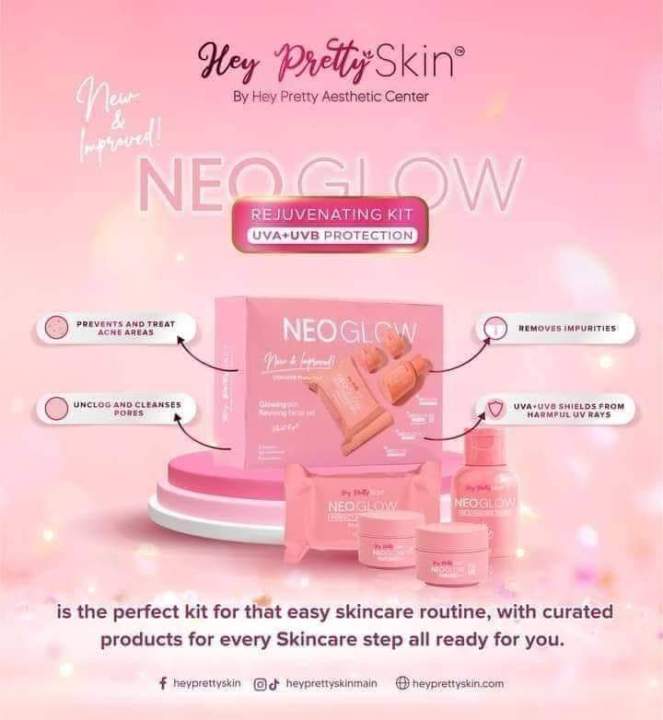 hey pretty neo glow Rejuvenating set | Lazada