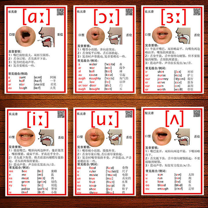 48 English English International Pronunciation Cards Flash