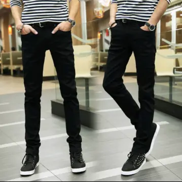 Random Black Jeans, Men's Streetwear Denim