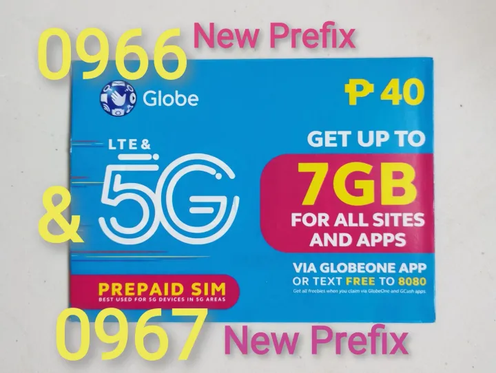 Choose Your Lucky Number Globe 5G Sim Card New Design 2021 New Prefix ...