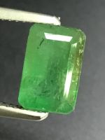 มรกตบราซิล 3.06cts, 10.3x6.85x5.6mm ทรงแปดเหลี่ยม หินธรรมชาติ 100% ไม่เผา Certified Brazil Emerald 3.06cts, 10.3x6.85x5.6mm Octagon shape 100% Natural Gemstone