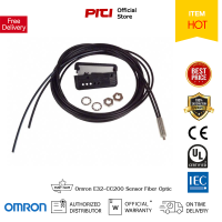 Omron E32-D32 Sensor Photoelectric Fiber Optic ระยะตรวจจับ 20, 40 มม ชนิด Reflective. อุปกรณ์ตรวจจับวัตถุออมรอน