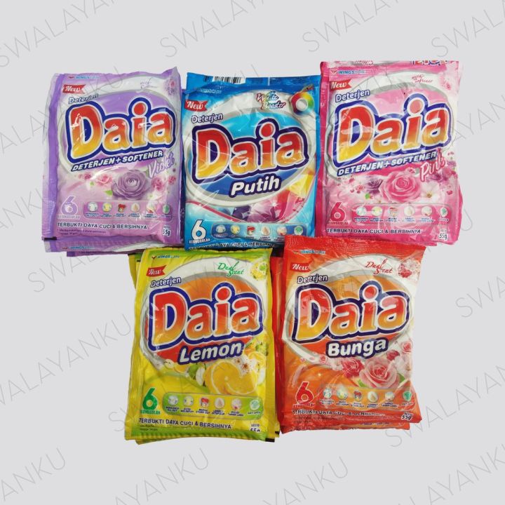 Deterjen Daia Sachet Isi 6 X 53gr Lazada Indonesia 4637