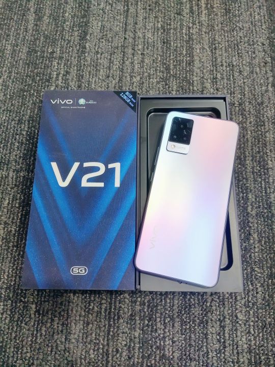 vivo-v21-5g-ram8-128-gb-เครื่องศูนย์แท้-ผ่านการใช้งานแล้ว-หมดประกันศูนย์-แถมติดฟิมส์กระจกหน้าจอ