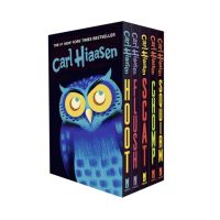 Carl Hiaasen Trade 5 Books Set ,Newbery Silver, Hoot/Flush/Scat/Chomp/Squirm