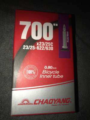 ยางใน CHAOYANG 700CCx23/25c 23/25-622/630 กล่องแดง  ยางในจักรยานเสือหมอบ ยางในจักรยาน 1 เส้น