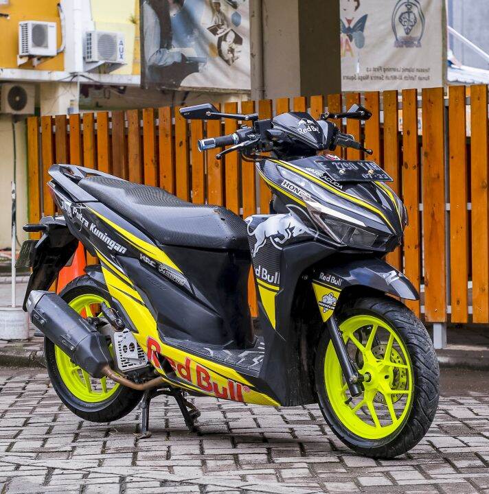 stiker decal vario 125-150 redbull grafis full body | Lazada Indonesia