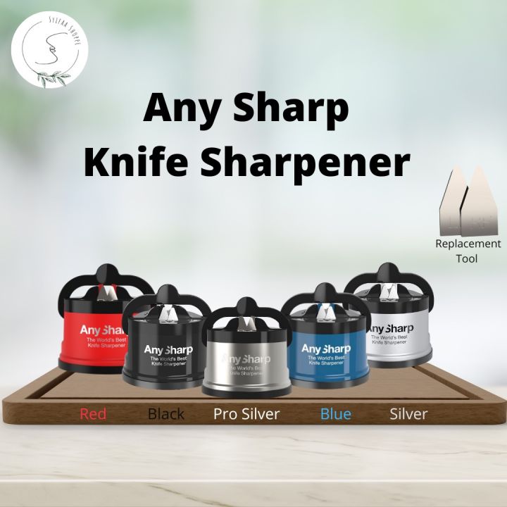 AnySharp Global World's Best Knife Suction Sharpener, Pro Metal GENUINE