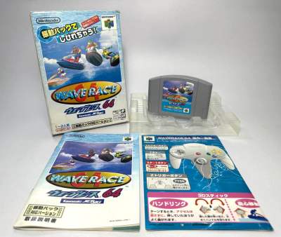 ตลับแท้ Nintendo 64 (japan)(N64)  Wave Race 64: Kawasaki Jet Ski (Rumble Pak Version)