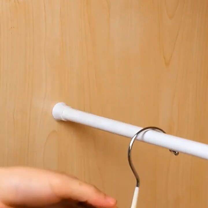 2× Adhesive Shower Curtain Rod Holder Wall Mounted Holder Shower Rods