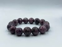 ทับทิมธรรมชาติ Natural ruby round faceted beads 12MM