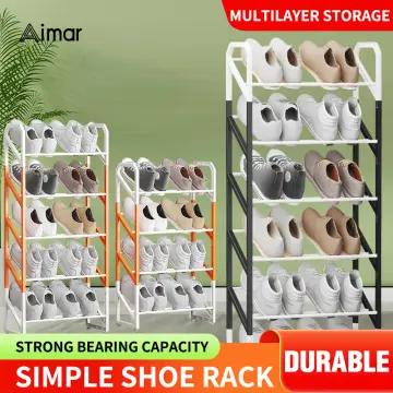 5pcs Stackable Simple Shoe Rack, Multi-layer Home Shoe Rack