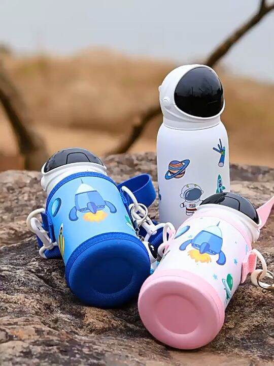 German EDISH 3 Children's Titanium Thermos Cup Boy's Straw Water Cup