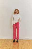 mmade satin trousers-paradise pink