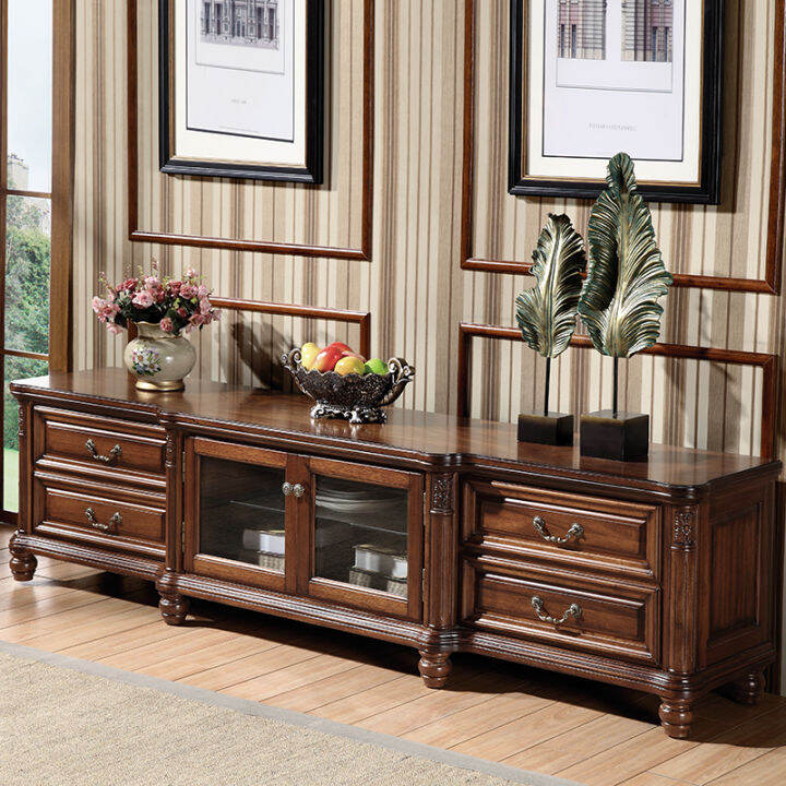 Walnut TV Solid Wood 2.2 M TV American Country Living