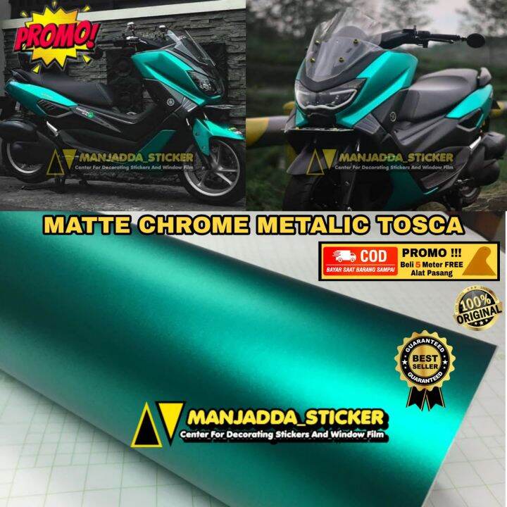 Sticker Skotlet Motor Warna Hijau Tosca Stiker Metalic Doff Lazada Indonesia