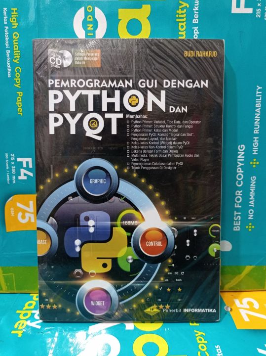 Buku Pemograman Gui Dengan Python Dan Pyqt By Budi Raharjo Lazada Indonesia 1702