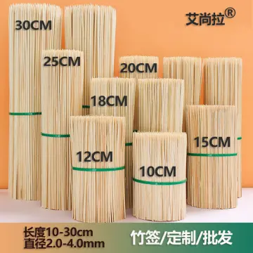 90pcs Bamboo Stick Food Grade Bamboo Skewer Sticks Disposable