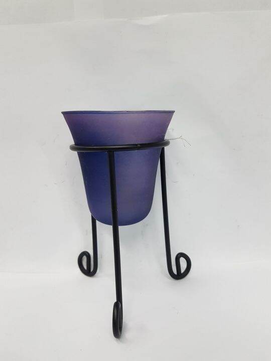 6 inches cone shape glass candle holder with stand Lazada PH