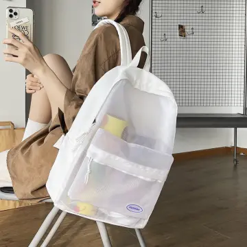 Transparent shop backpack online