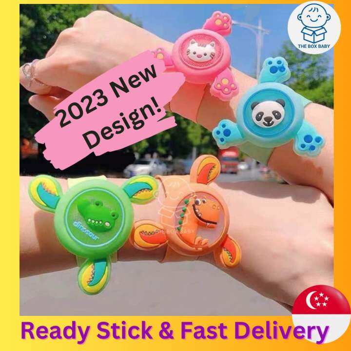 [SG Ready stock] Mosquito Repellent spinning bracelet with LED light