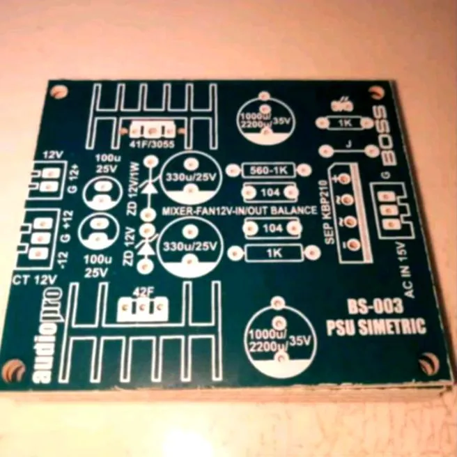 PCB Power Supply Simetris 15 Volt CT 3A BOSS
